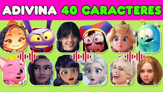 Adivina 40 personajes por CANCIONES | ¿Quién CANTA 🍄✨💎 The Amazing Digital Circus, Merlina, Ladybug
