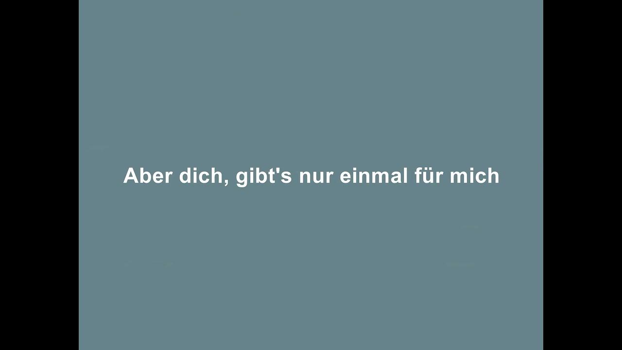 Aber Dich Gibt's Nur Einmal Für Mich Italienisch www.youtube.com