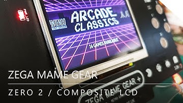 Zega Mame Gear / Game Gear Raspberry Pi Kit with 3.5"  Composite LCD