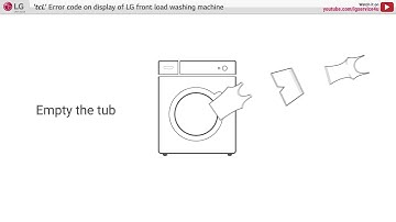 [LG Front Load Washers] tcL Error Code On Washer Display