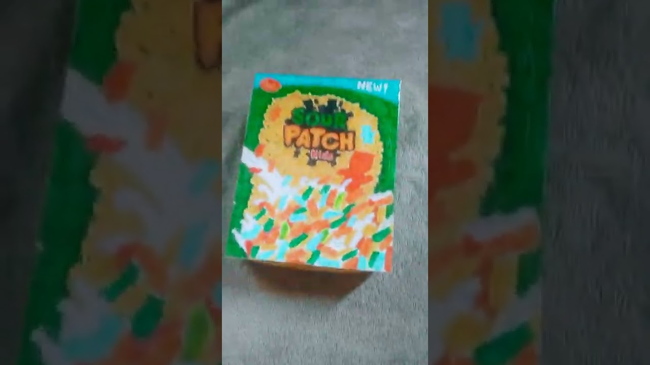 sour patch kids cereal paper squishy... after a long time💕💕💖