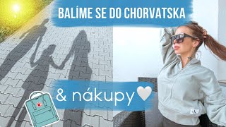 NÁKUPY A BALENÍ DO CHORVATSKA 🚗🌊 | VLOG