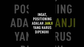 kriteria positioning yang bagus. simak sampai akhir    #marketing #branding #ekonomi #shorts