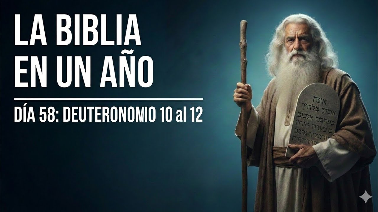 LA BIBLIA EN UN AÑO - 27 de Febrero 2026 (DÍA 58 - DEUTERONOMIO 10 al 12)