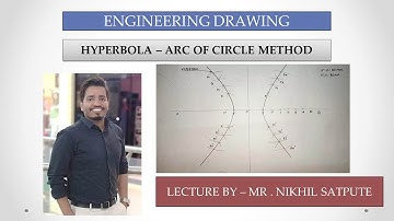 Engineering Drawing | Hyperbola - Arc of Circle Method | Easy Drawing Techniques | Learn with nikhil