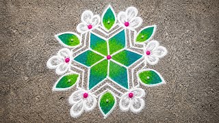 Quick Daily Muggu Designs | Simple Rangoli Ideas#shorts#live#dailylive#liverangoli#livemuggulu#kolam