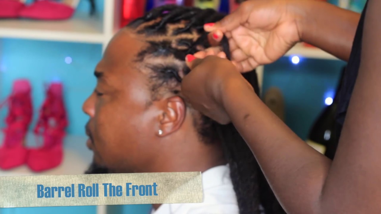 Barrel Rolls Twists Dreadlock Style For Men