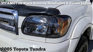 05-06 Tundra Black Housing DIY Headlight & Signal Corner Light Install from Autosaver88