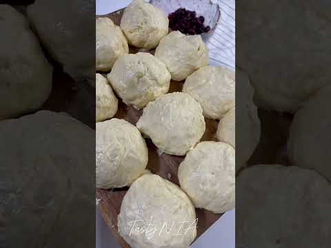Olchali bulochka #булочки #вишня #baking #shortsvlog #rek #рекомендации #recipe #çorek #cooking