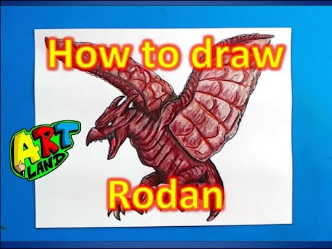 How to Draw Rodan from Godzilla King of the Monsters