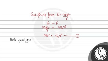A particle of mass \( m \) moves in a circular orbit in a central p...