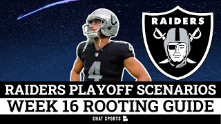 Raiders Playoff Chances Before Steelers + NFL Playoff Picture \& Raiders Rooting Guide For Week 16
