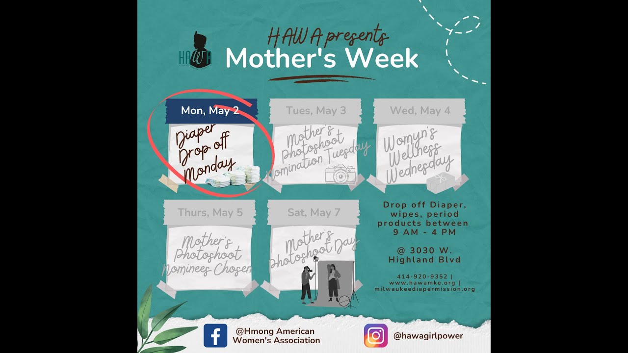 Mother's Week: Diaper Drop off Day