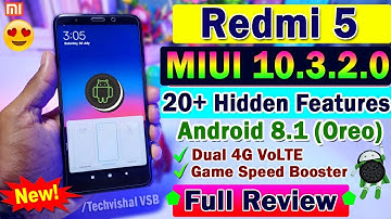 Redmi 5 MIUI 10.3.2.0 Android (8.1) Oreo Stable Update Full Review | 20+ Hidden Features | Fix VoLTE