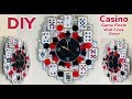 Dollar Tree DIY / Manualidades / Casino Game Room / Wall Clock Decor 2019