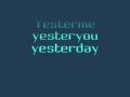 YESTERME, YESTERYOU, YESTERDAY - STEVIE WONDER