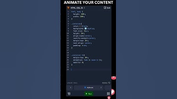 Animate your content using CSS #coding #shorts #shortvideo #viral  #html #animation #content #web