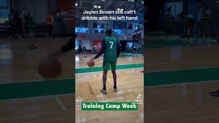 Jaylen Brown can’t dribble #jaylenbrown #nba #basketball