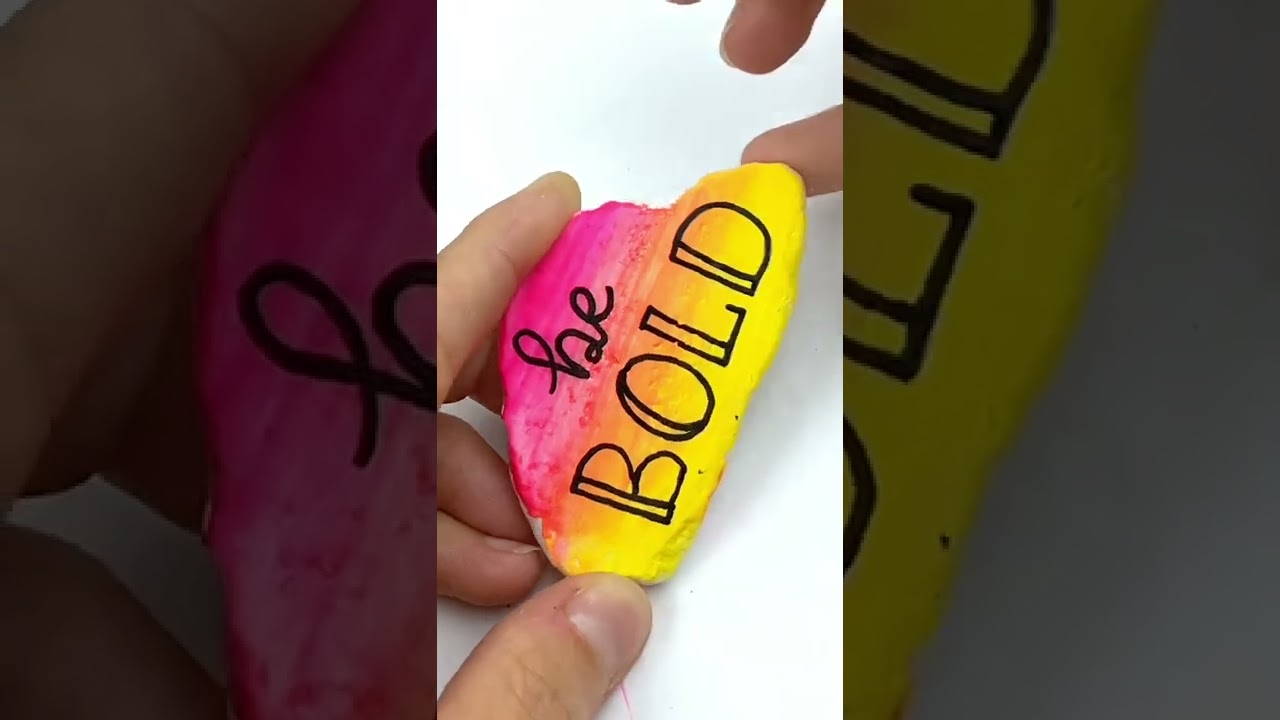 Easy Lettering Tutorial for Kindness Rocks 