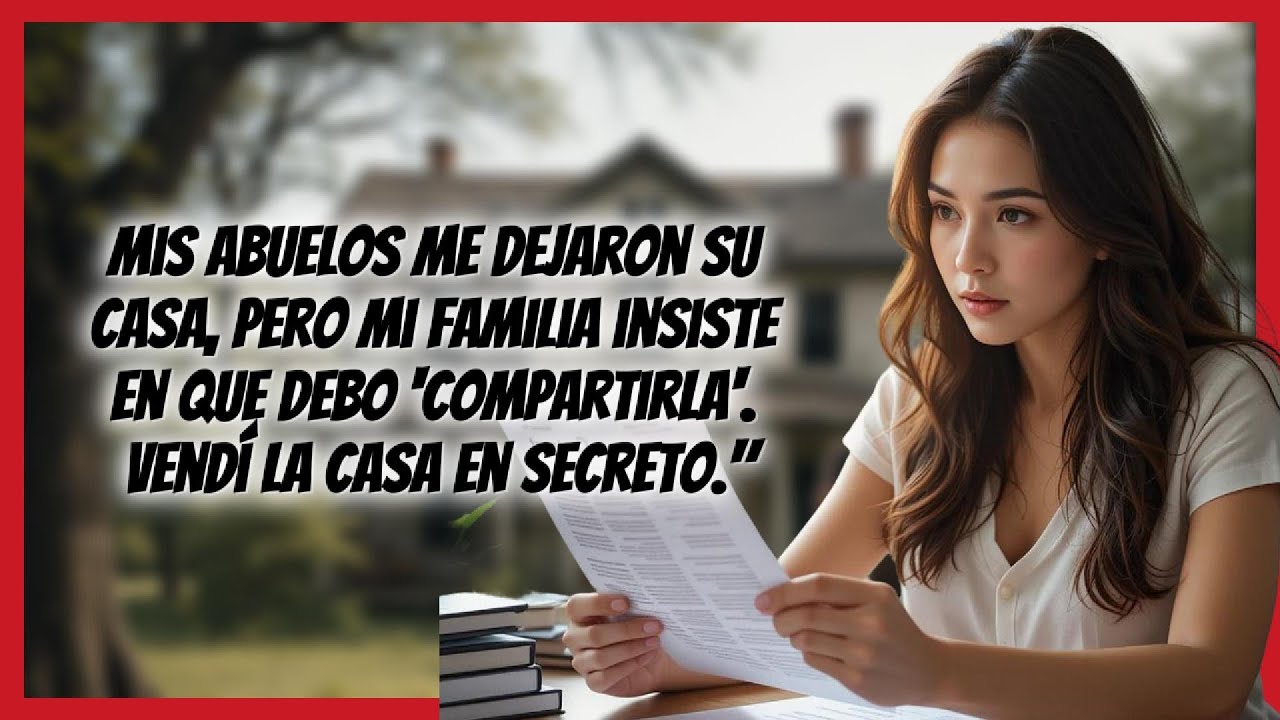 Mis abuelos me dejaron su casa pero mi familia insiste en que debo compartirla, vendí la casa en sec