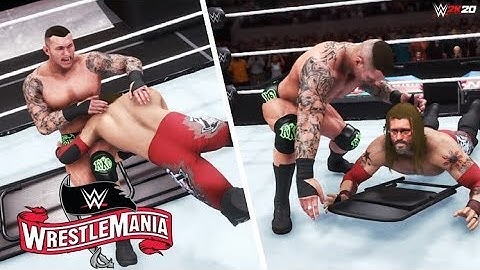 WWE 2K20: Edge vs Randy Orton | Wrestlemania 36 - Prediction Highlights