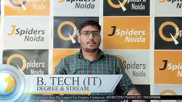 SOFTWARE DEVELOPER || JSPIDERS NOIDA || PLACED STUDENT REVIEW