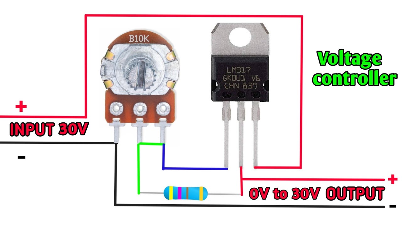 INPUT 30V TO OUTPUT 0-30V Voltage Regulator Project Using LM317 IC ...
