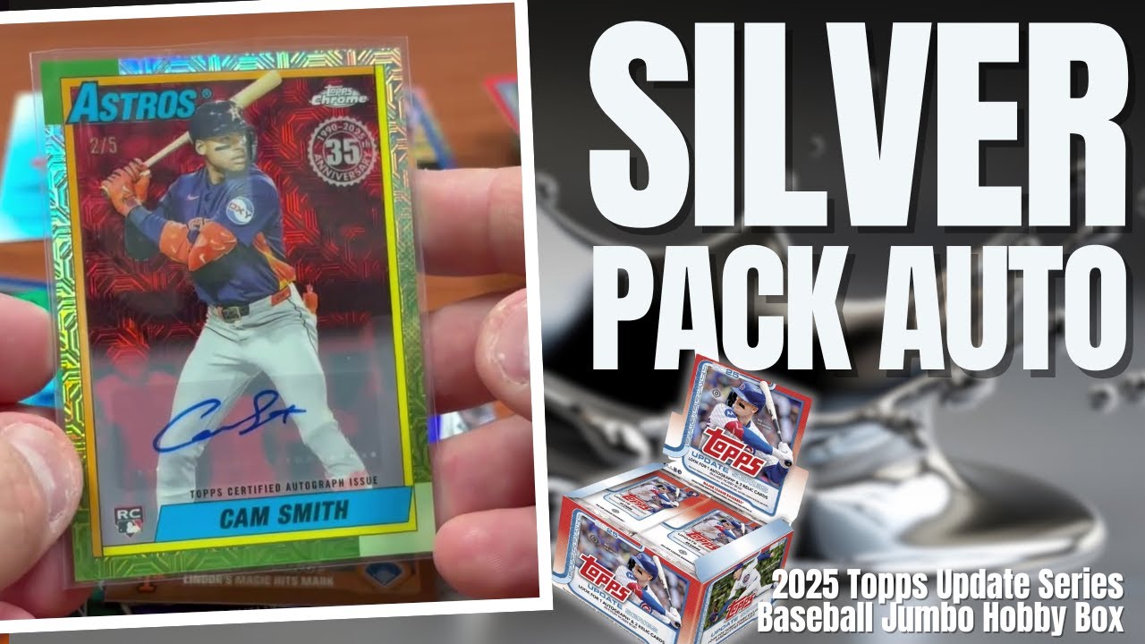 МЫ ВЫИГРАЛИ СЕРЕБРЯНЫЙ АВТОМОБИЛЬ ИЗ БОЛЬШОЙ КОРОБКИ-НАБОРА TOPPS BASEBALL UPDATE SERIES 2025 ГОД...
