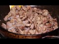 Рецепт свинины в сметанно-соевом соусе и нежное пюре