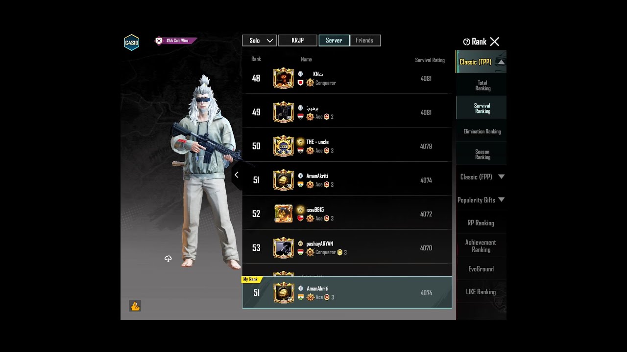My last match to get a Conquere tier in C4S10 Pubg Mobile