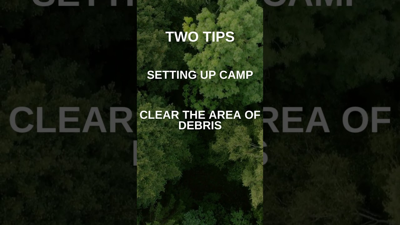 Campingtip; Setting up camp - Camping Guru