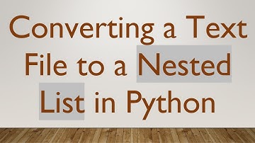 Converting a Text File to a Nested List in Python