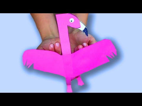 How To Make a Paper Flamingo - DIY Flamingo - Paper Craft