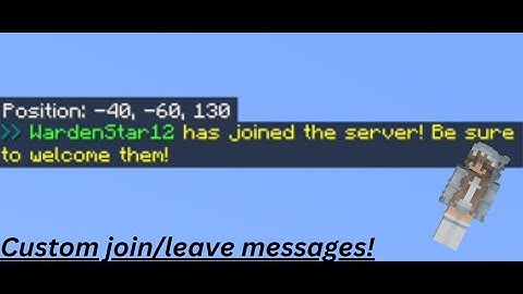 How To Say A Welcome Message For New Players!! [Minecraft Bedrock]
