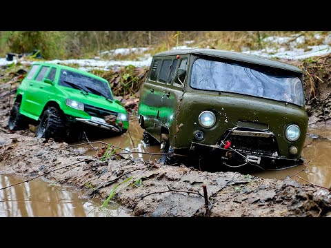Буханка ТОП, НО Патриот лучше! ... Два УАЗа на бездорожье. RC OFFroad 4x4