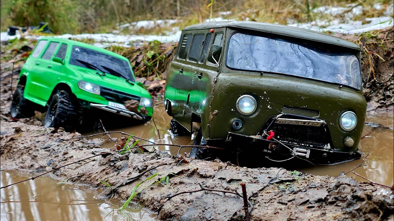 Буханка ТОП, НО Патриот лучше! ... Два УАЗа на бездорожье. RC OFFroad 4x4
