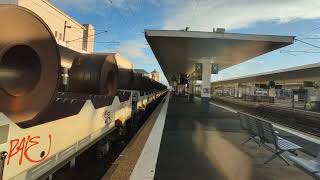 Hexafret En Gare De Clermont Ferrand Bb 75000 Um Plat Porte Coils Klaxon.