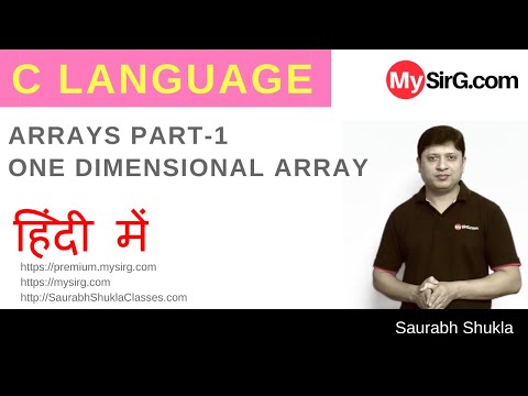 Lecture 11 Arrays in C Part 1 Hindi