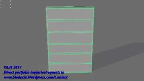 Bookshelf Model using Maya