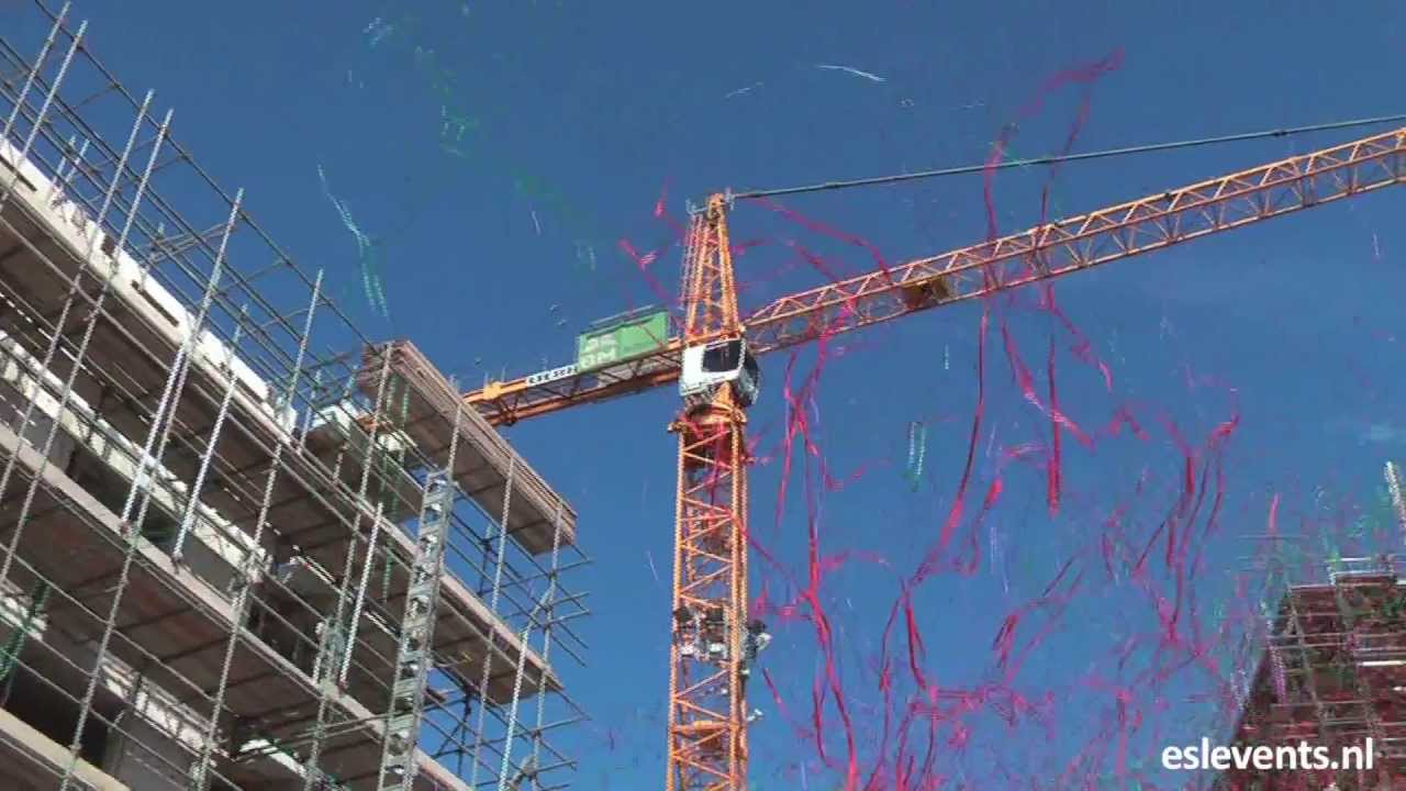 stadionschot Rozenburg hoogste punt (effecten, confetti)