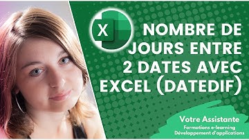 Calculer le nombre de jours entre deux dates avec Excel (formule datedif)