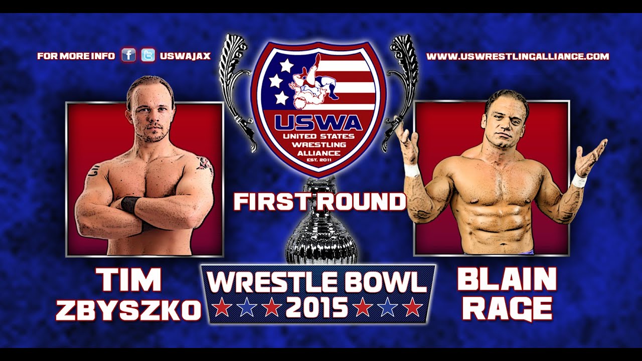 USWA: Tim Zbyszko v Blain Rage - (R1) Wrestle Bowl 2015