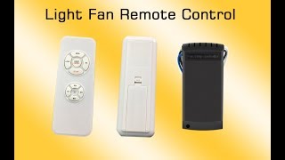 How To Use: 433MHz Wireless Light Fan Remote Control Switches AC110V 220V