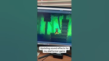 Updating the sound effects for our platformer game! #gamedesign #gamedev #gamedevelopment #games