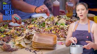 The Ultimate Nacho Recipe (Smoked Pork, Queso and Salsa) | Full Episode | Grill Next Door (S1 E2)
