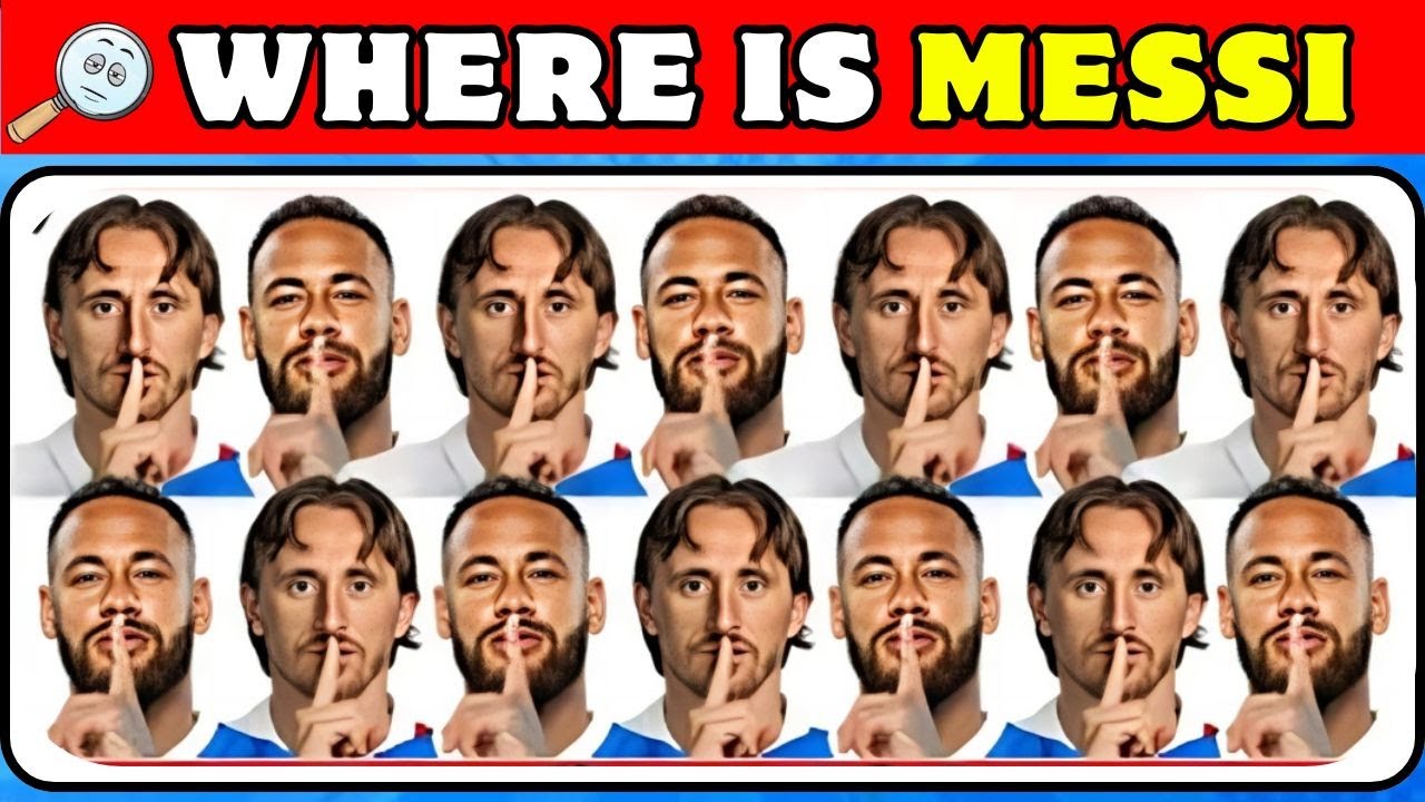 Where Is Messi? 🔍⚽ Spot the Difference | IQ Football Quiz