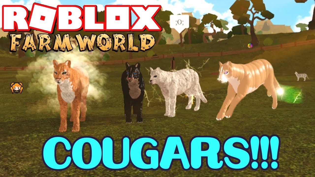 Roblox Farm World Cougar Fam Auras And Trails New Badges Tobino Horse Roleplay Hebridean Sheep Youtube - roblox farm world bear