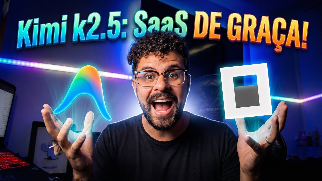 Kimi k2.5: Criei um SaaS com IA grátis (OpenCode + Antigravity)