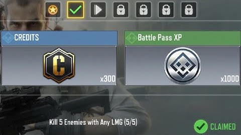 Call Of Duty Mobile Kill 5 Enemies with Any LMG Task Complete