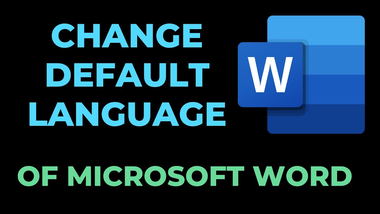 how to change default language of microsoft word - YouTube